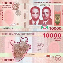 اسکناس 10000 فرانک - بروندی 2022 سفارشی