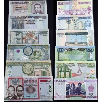 ست اسکناس بروندی - سفارشی