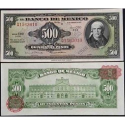 اسکناس 500 پزو - 18.02.1977 - مکزیک 1977 سفارشی