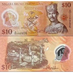 اسکناس پلیمر 10 رینگیت - دارالسلام برونئی 2013 سفارشی
