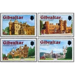 4 عدد تمبر 25مین سالگرد سلطنت ملکه الیزابت - جبل الطارق 1978 کیفیت MN