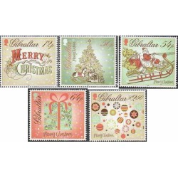 5 عدد تمبر کریسمس - جبل الطارق 2013 قیمت 8.7 دلار
