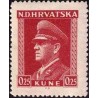 1 عدد تمبر سری پستی - آنته پوليچ - 0.25K- کرواسی 1943