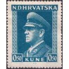 کپی از 1 عدد تمبر سری پستی - آنته پوليچ - 0.5K- کرواسی 1943