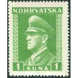 کپی از 1 عدد تمبر سری پستی - آنته پوليچ - 0.5K- کرواسی 1943