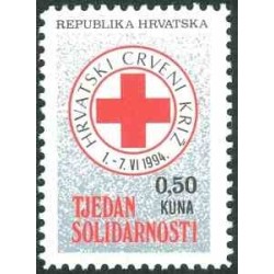 1 عدد تمبر مالیات پستی - صلیب سرخ - هفته همبستگی (III) - کرواسی 1994