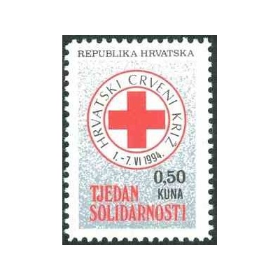 1 عدد تمبر مالیات پستی - صلیب سرخ - هفته همبستگی (III) - کرواسی 1994