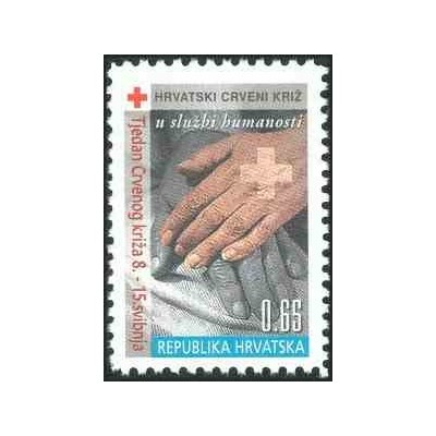 1 عدد تمبر مالیات پستی -هفته صلیب سرخ (VI) - کرواسی 1997