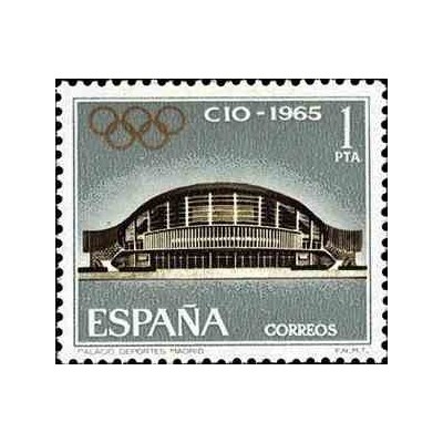 1 عدد تمبر جلسه کمیته بین‌المللی المپیک - اسپانیا 1965