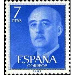 1 عدد تمبر سری پستی - ژنرال فرانکو - 7Pta - اسپانیا 1974