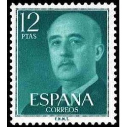 1 عدد تمبر سری پستی - ژنرال فرانکو - 12Pta - اسپانیا 1974