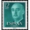 1 عدد تمبر سری پستی - ژنرال فرانکو - 12Pta - اسپانیا 1974