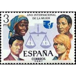1 عدد تمبر سال جهانی زنان - اسپانیا 1975