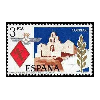 1 عدد تمبر دفاع از کلیسای ویرجین کابزا - اسپانیا 1975