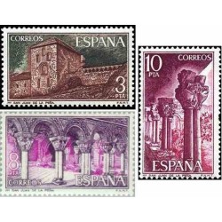 3 عدد تمبر صومعه‌ها و دیرها - اسپانیا 1975