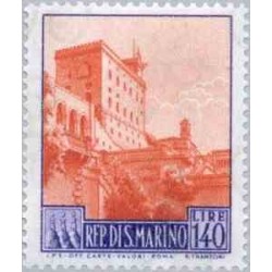1 عدد تمبر سری پستی - مناظر شهری - 140L - سان مارینو 1966