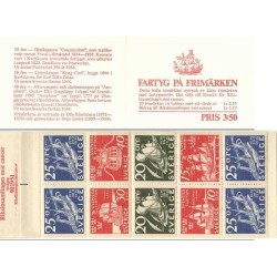کتابچه با 10 عدد تمبر کشتی ها - سوئد 1966