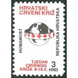1 عدد تمبر مالیات پستی - هفته صلیب سرخ (اول) - کرواسی 1992