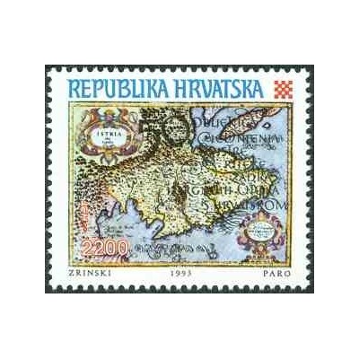 1 عدد تمبر پنجاهمین سالگرد اتحاد ایستریا، ریجکا، زادار - کرواسی 1993