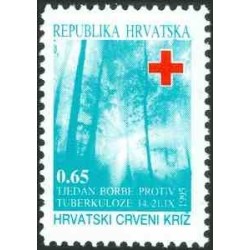 1 عدد تمبر مالیات پستی - صلیب سرخ - هفته مبارزه با سل (V) - کرواسی 1995