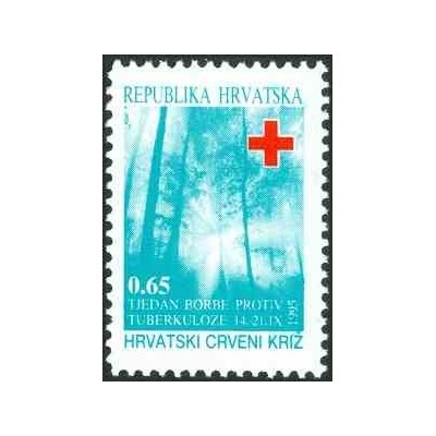 1 عدد تمبر مالیات پستی - صلیب سرخ - هفته مبارزه با سل (V) - کرواسی 1995