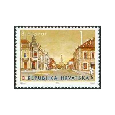 1 عدد تمبر سری پستی - شهرهای کرواسی - 1K - کرواسی 1995