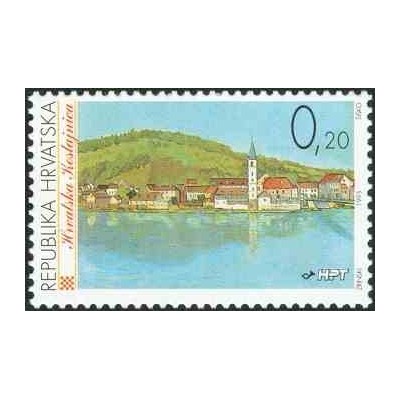 1 عدد تمبر سری پستی - شهرهای کرواسی - 0.2K - کرواسی 1995