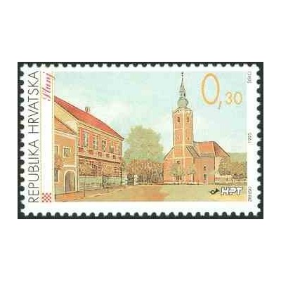 1 عدد تمبر سری پستی - شهرهای کرواسی - 0.3K - کرواسی 1995