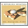 1 عدد تمبر پنجاه و هشتمین کنگره "FIRA"، دوبروونیک - فدراسیون بین‌المللی راگبی آماتور - کرواسی 1997