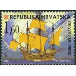 1 عدد تمبر سری پستی - کشتی‌های کرواسی - 1.6K - کرواسی 1998