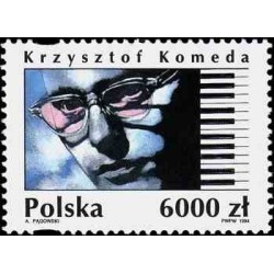 1 عدد تمبر ب25مین سالگرد درگذشت کریستوف کومدا ترژینسکی - موسیقیدان - لهستان 1994