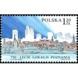1 عدد تمبر 750مین سالگرد تأسیس پوزنان - لهستان 2003
