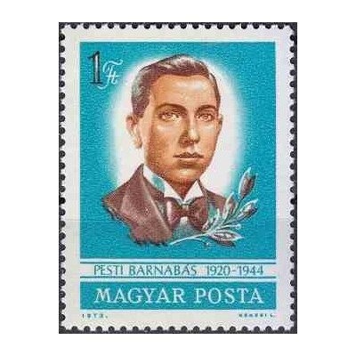 1 عدد تمبر مبارز مقاومت، بارناباس پستی - مجارستان 1973