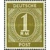 1 عدد تمبر سری پستی - تمبرهای ارزشی - 24 فنیک - منطقه تحت اشغال مشترک آلمان 1946