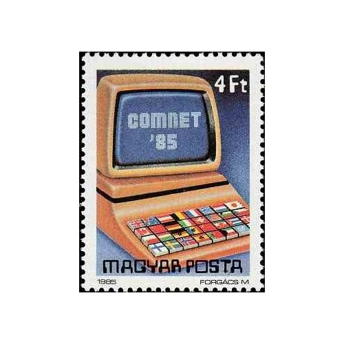 1 عدد تمبر کنفرانس علوم کامپیوترکامنت، بوداپست - مجارستان 1985