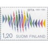 1 عدد تمبر بیست و پنجمین سالگرد EFTA - فنلاند 1985