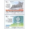 2 عدد تمبر شهرهای دوستیابی در اسکاندیناوی - فنلاند 1986