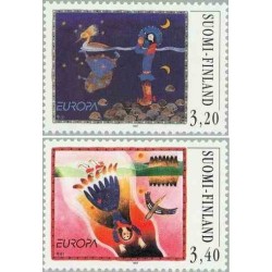 2 عدد تمبر مشترک اروپا - Europa Cept - قصه‌ها و افسانه‌ها - فنلاند 1997