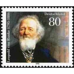 1 عدد تمبر 200مین سالگرد تولد لئوپولد فون رانکه، مورخ - جمهوری فدرال آلمان 1995
