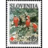 1 عدد تمبر مالیات پستی - صیلب سرخ - هفته همبستگی - اسلوونی 1993