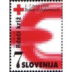 1 عدد تمبر مالیات پستی - صیلب سرخ - هفته همبستگی - اسلوونی 1998