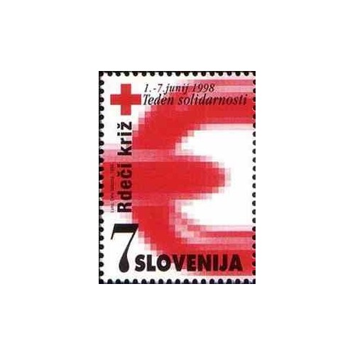1 عدد تمبر مالیات پستی - صیلب سرخ - هفته همبستگی - اسلوونی 1998