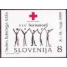 1 عدد تمبر مالیات پستی - هفته صیلب سرخ - بیدندانه - اسلوونی 1999