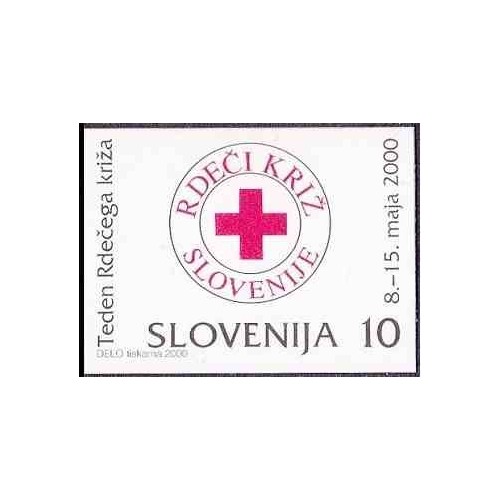 1 عدد تمبر مالیات پستی - هفته صیلب سرخ - بیدندانه - اسلوونی 2000