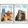 2 عدد تمبر معماری جاده ابریشم - ازبکستان 2009