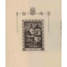 سونیرشیت نمایشگاه تمبر انجمن تمبرشناسی کرواسی در زاگرب  - کرواسی 1943 قیمت 17.7 دلار