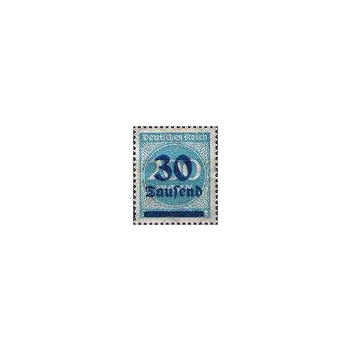 1 عدد تمبر سری پستی - سری سورشارژ  -30 روی 200 تریلیون مارک - رایش آلمان 1923 با سورشارژ