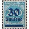 1 عدد تمبر سری پستی - سری سورشارژ  -30 روی 200 تریلیون مارک - رایش آلمان 1923 با سورشارژ