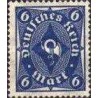 1 عدد تمبر سری پستی - شیپور پستی  -6 مارک - رایش آلمان 1923