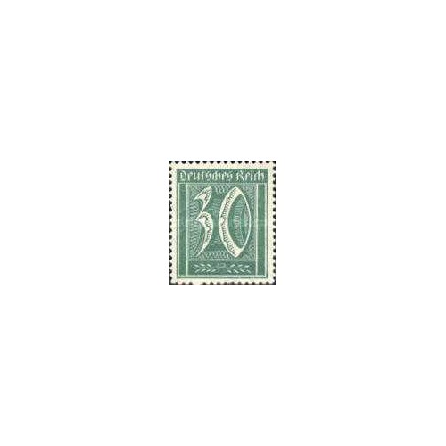 1 عدد تمبر سری پستی - تمبر روزانه جدید -30 فنیک - رایش آلمان 1921